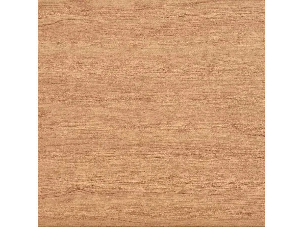 CLIFF - Table de Jardin Plateau en PE Aspect Bois Naturel Pieds en Aluminium Noir