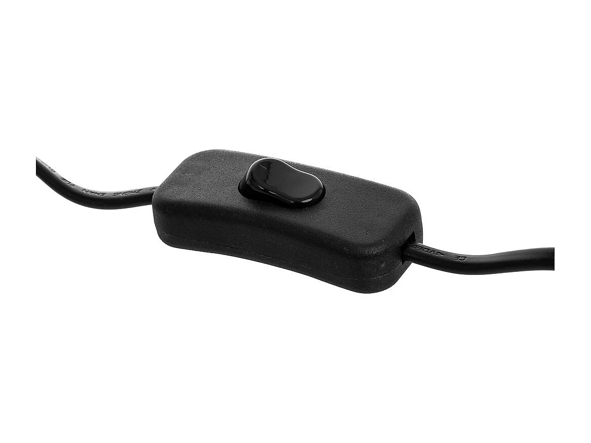 Lâmpada de metal com vidro acrílico colorido