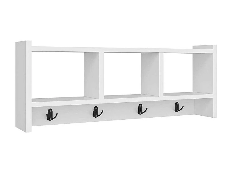 Etagère murale avec niches et patères Star