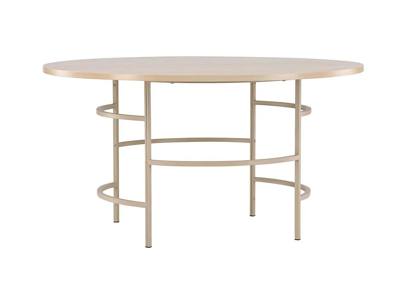 Copenhagen eetkamertafel Ø140cm whitewash.
