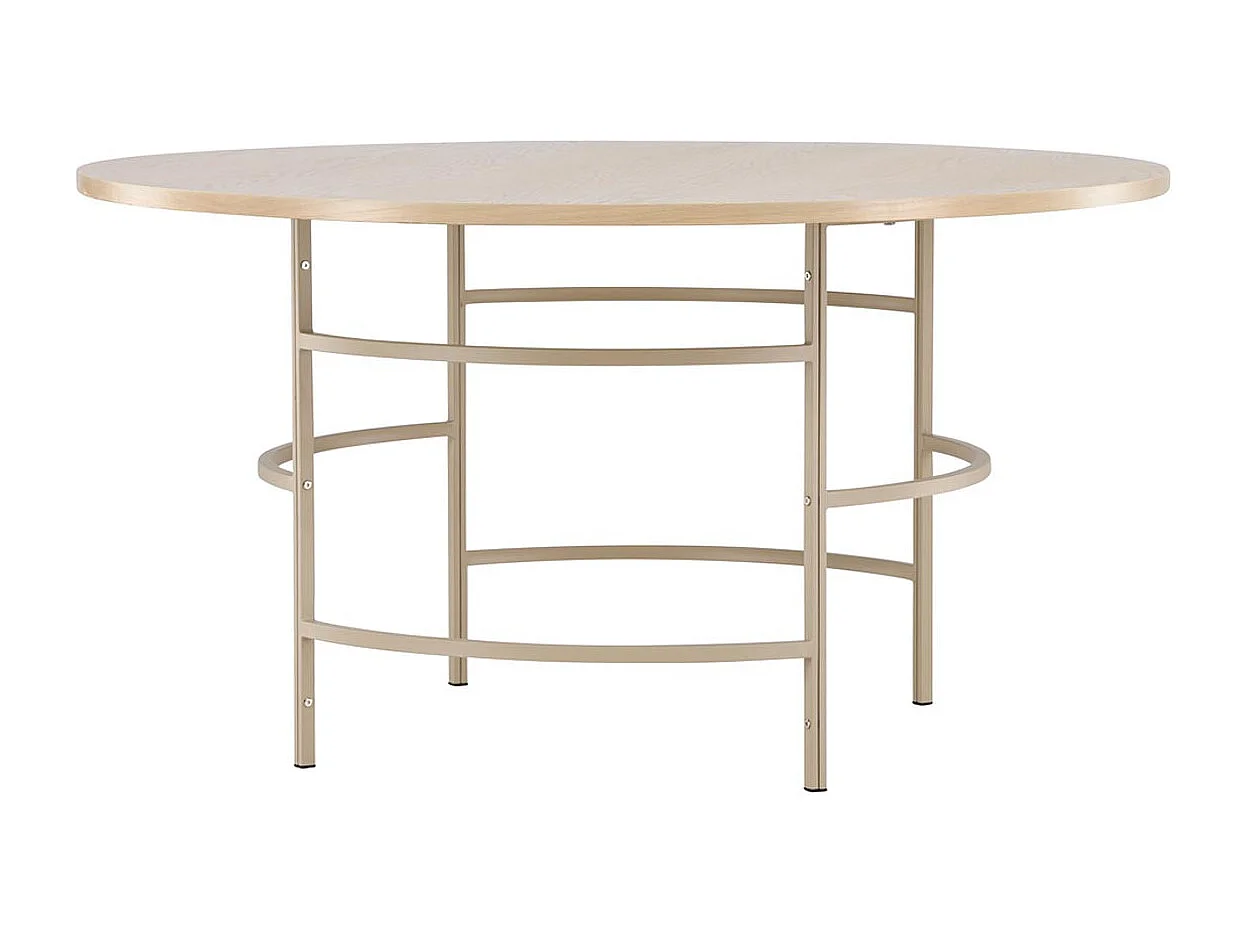 Copenhagen eetkamertafel Ø140cm whitewash.