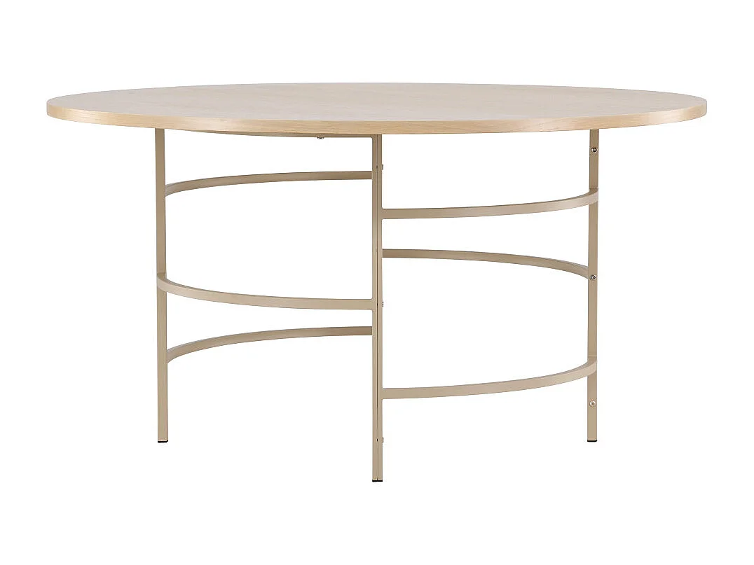 Copenhagen eetkamertafel Ø140cm whitewash.