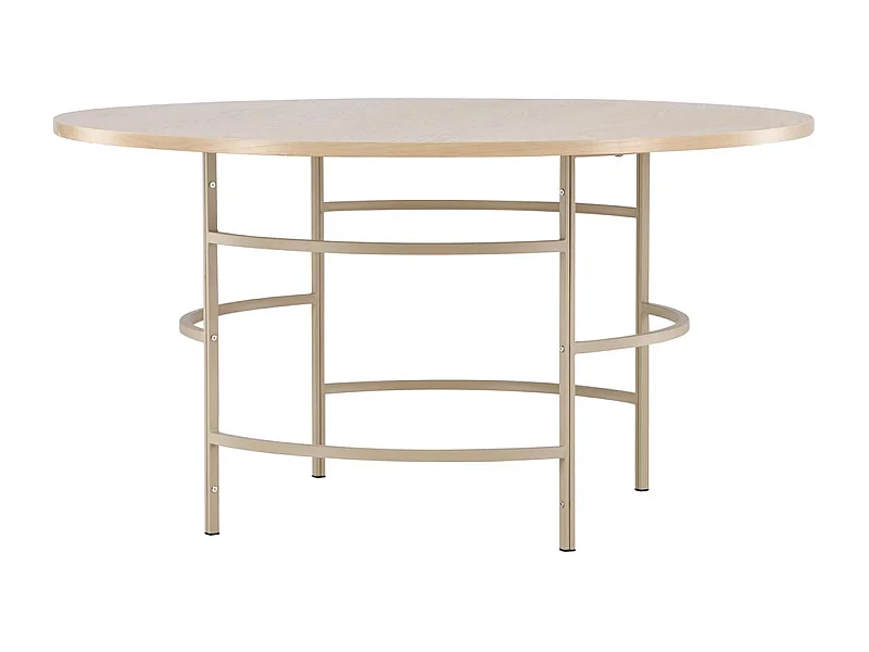 Copenhagen eetkamertafel Ø140cm whitewash.