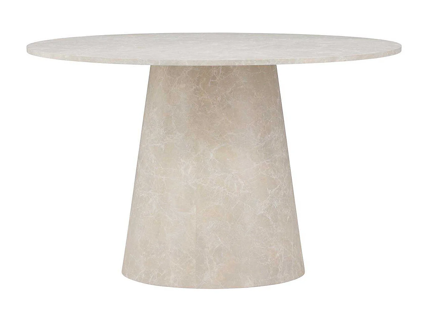 Lanzo eetkamertafel Ø120cm beige.