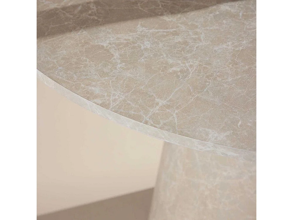 Table à Manger Ronde "Lanzo" 120cm Beige