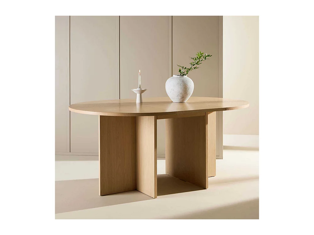 Table à Manger Extensible "Strada" 120-170cm Naturel