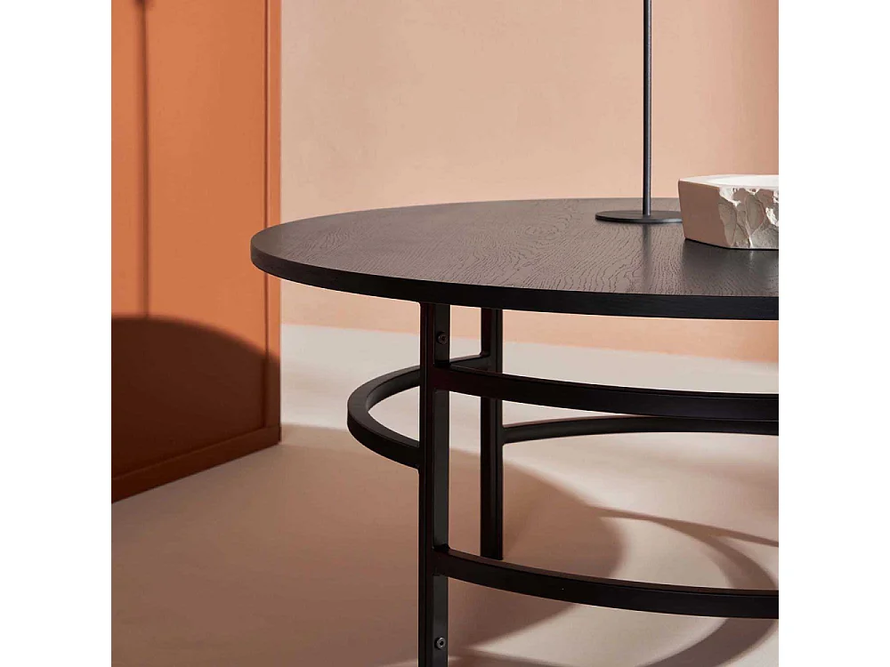 Copenhagen salontafel Ø100cm zwart.