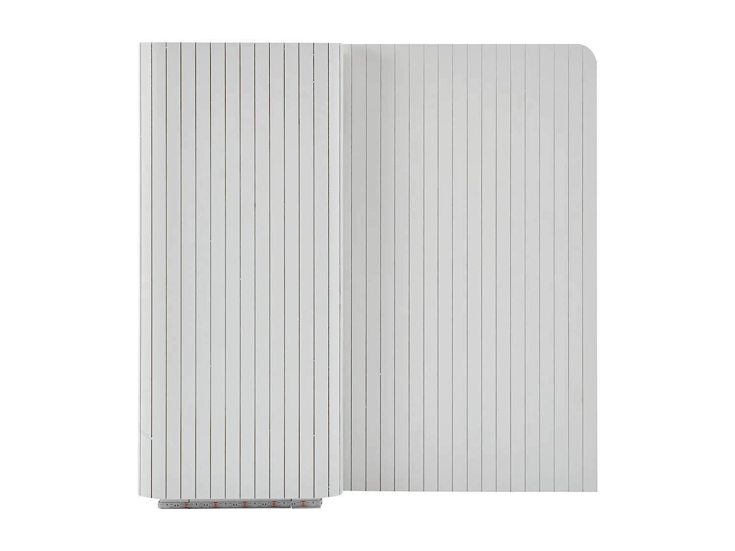 Buffet blanc élégant 2 portes, 2 tiroirs avec éclairage LED 150*35*80cm KRAUDREL