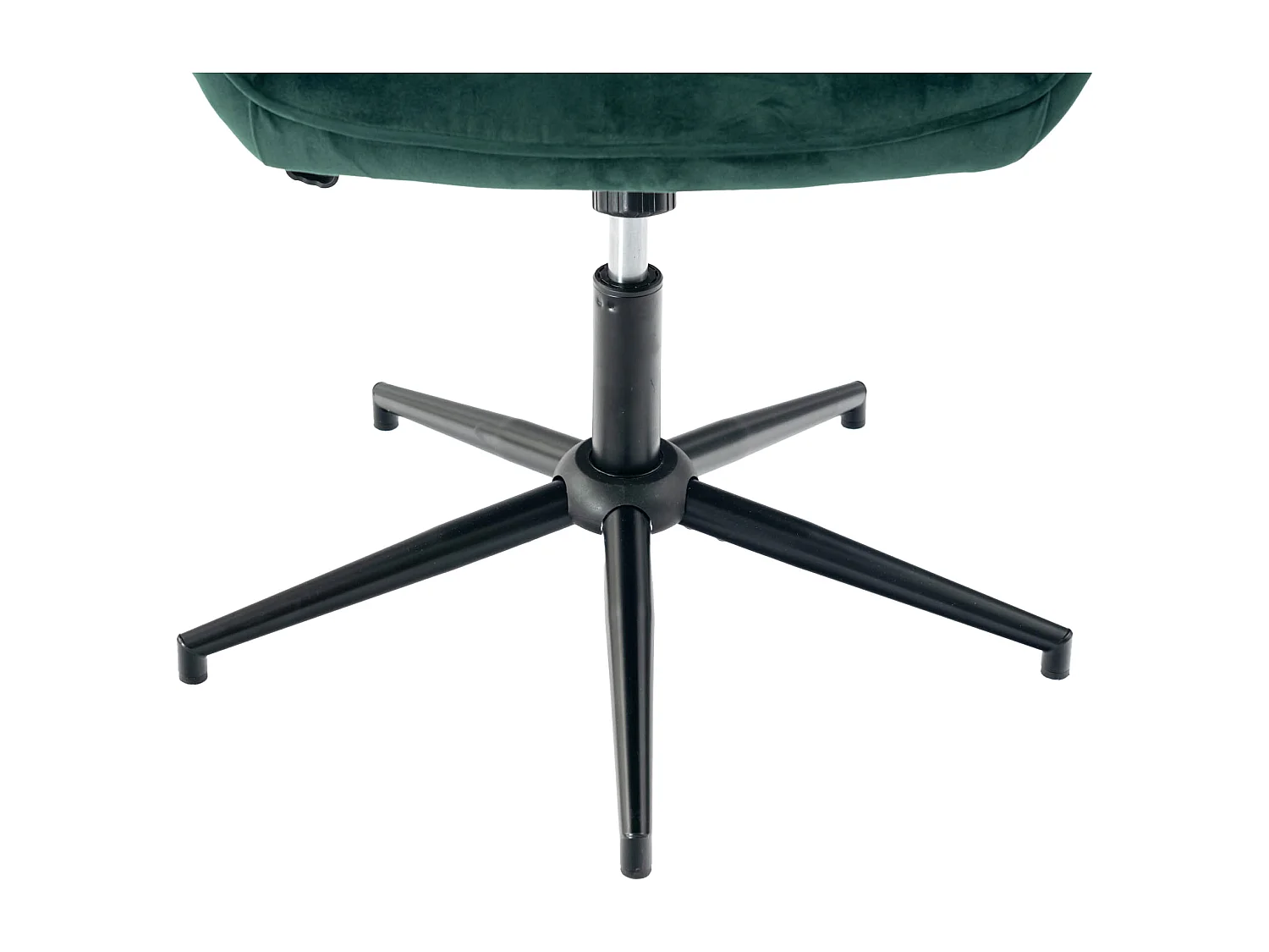 URBAN MEUBLE Fauteuil de bureau scandinave avec accoudoirs, 360°, en velours vert IRIS SMALL VELVET GREEN