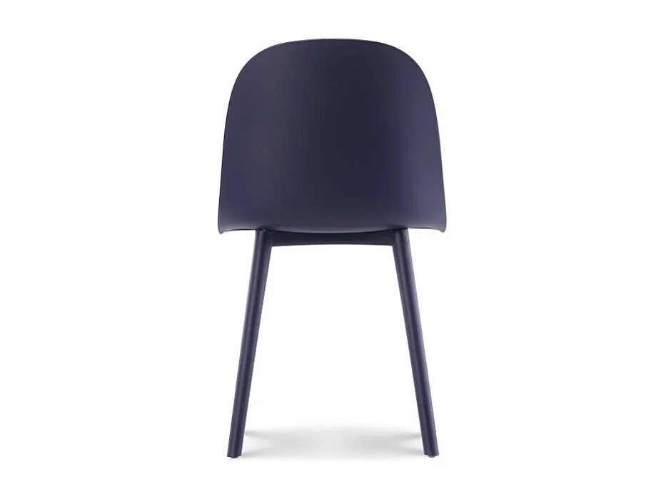 Chaise design MILO bleue pétrole en résine