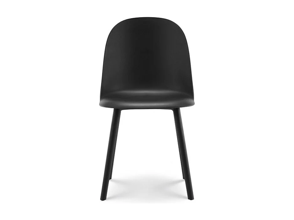 Chaise design MILO noire en résine