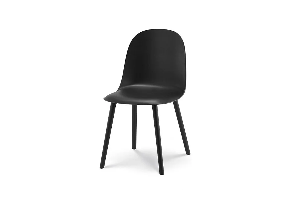 Chaise design MILO noire en résine