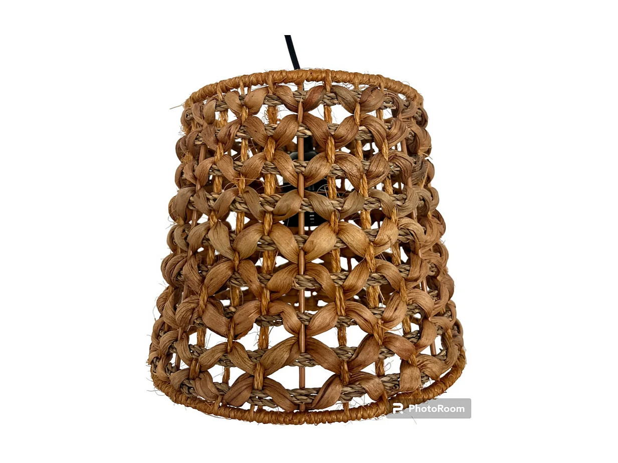 Suspension nature en raphia tressé ANAFI 23cm