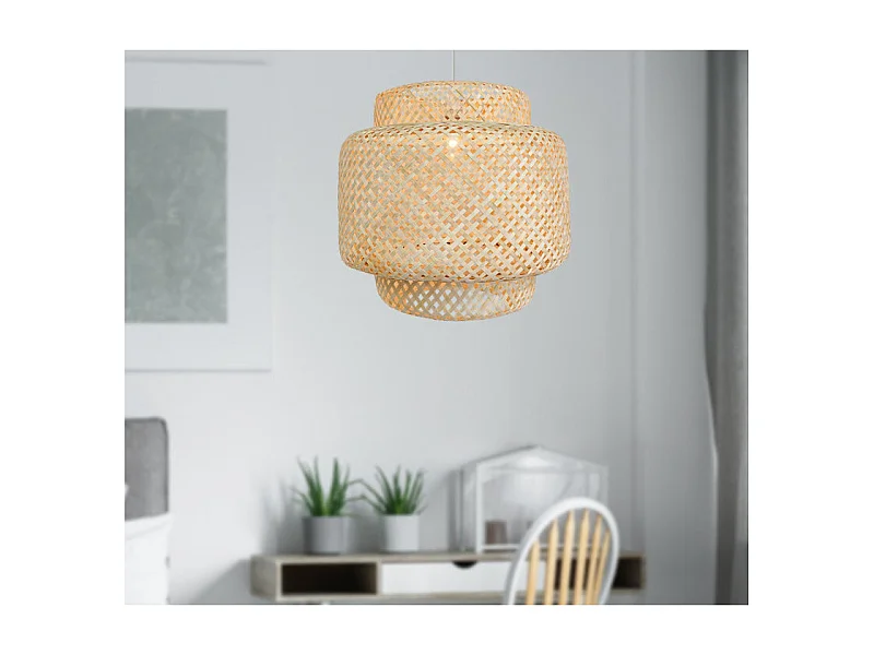 Suspension nature en bambou tressé DELOS 40cm