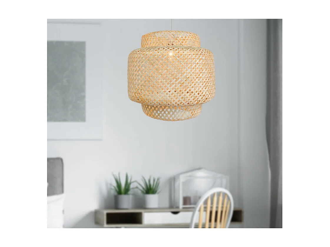 Suspension nature en bambou tressé DELOS 40cm