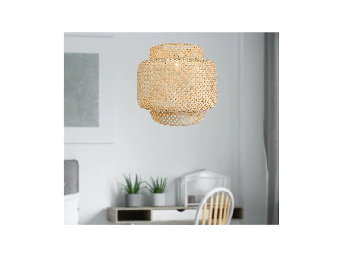 Suspension nature en bambou tressé DELOS 40cm