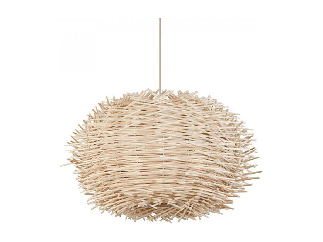 Suspension ROTIN naturel TINOS forme oursin 50cm