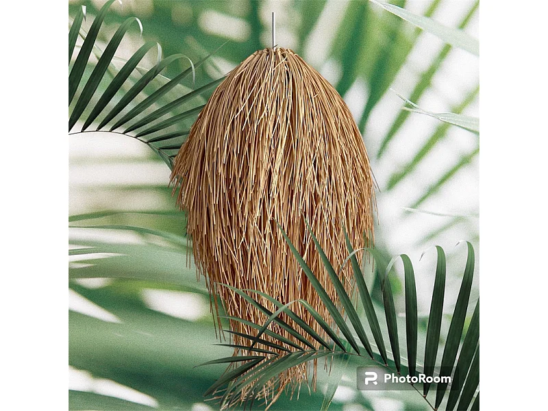 Suspension en forme de noix de coco ZANTE hauteur 60cm