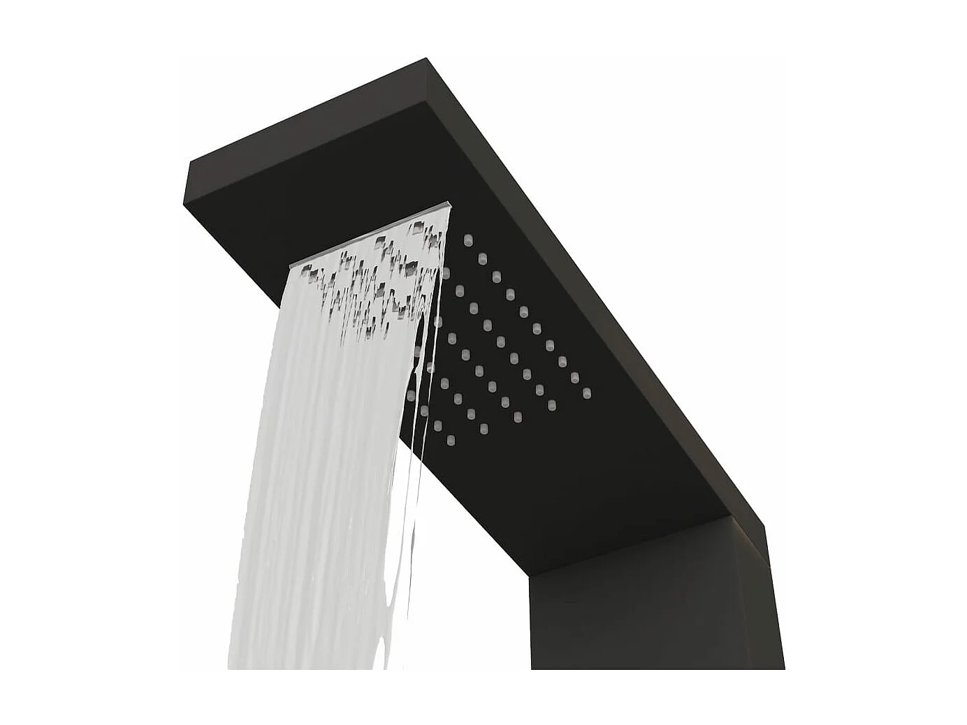 Sistema Pannello Doccia Sistema Pannello Bagno Miscelatore Doccia Pioggia Bagno Getto Interno Casa Alluminio Nero 02_0003120