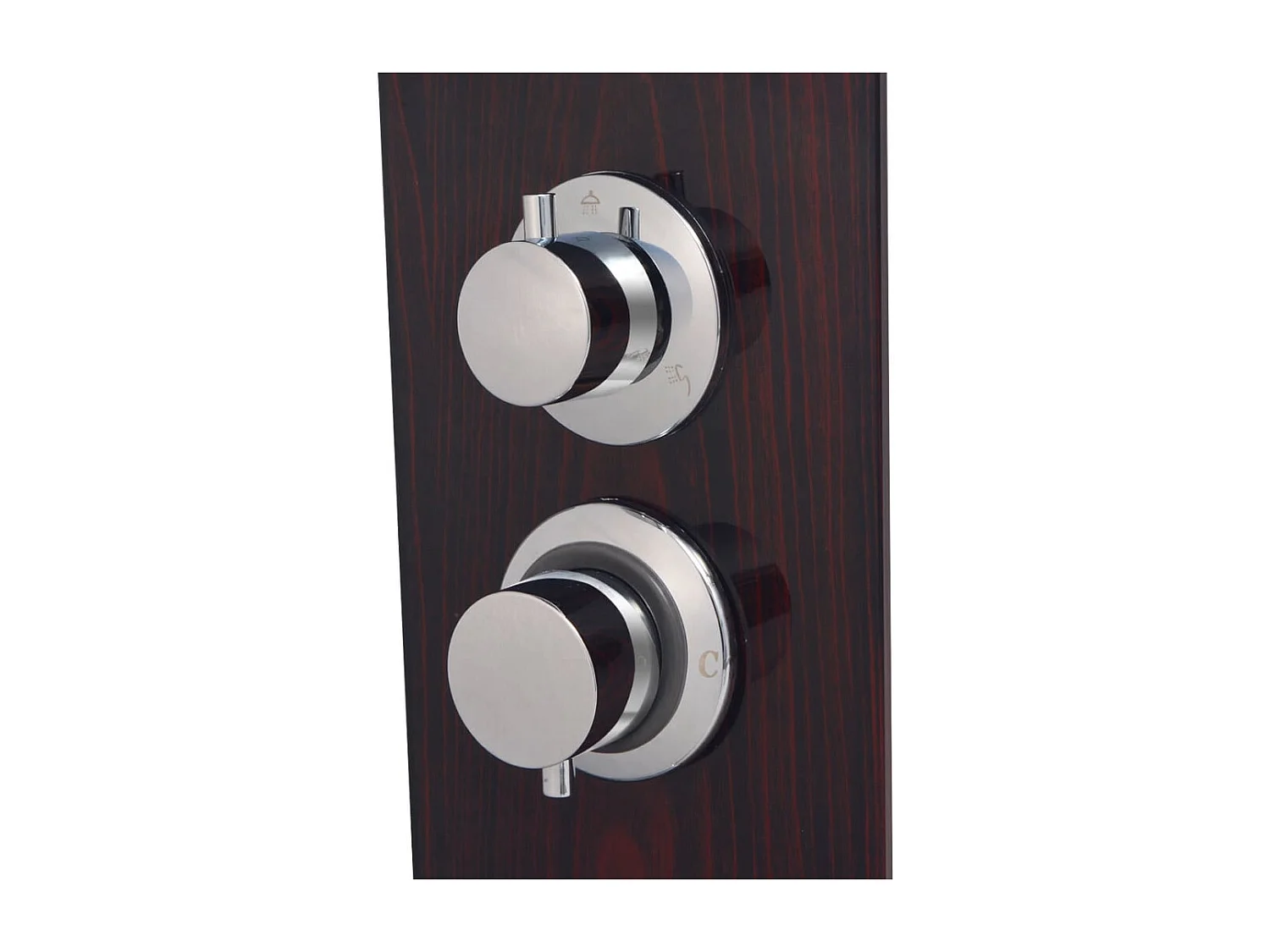 Sistema pannello doccia doccetta bagno WC vetro marrone 02_0003121