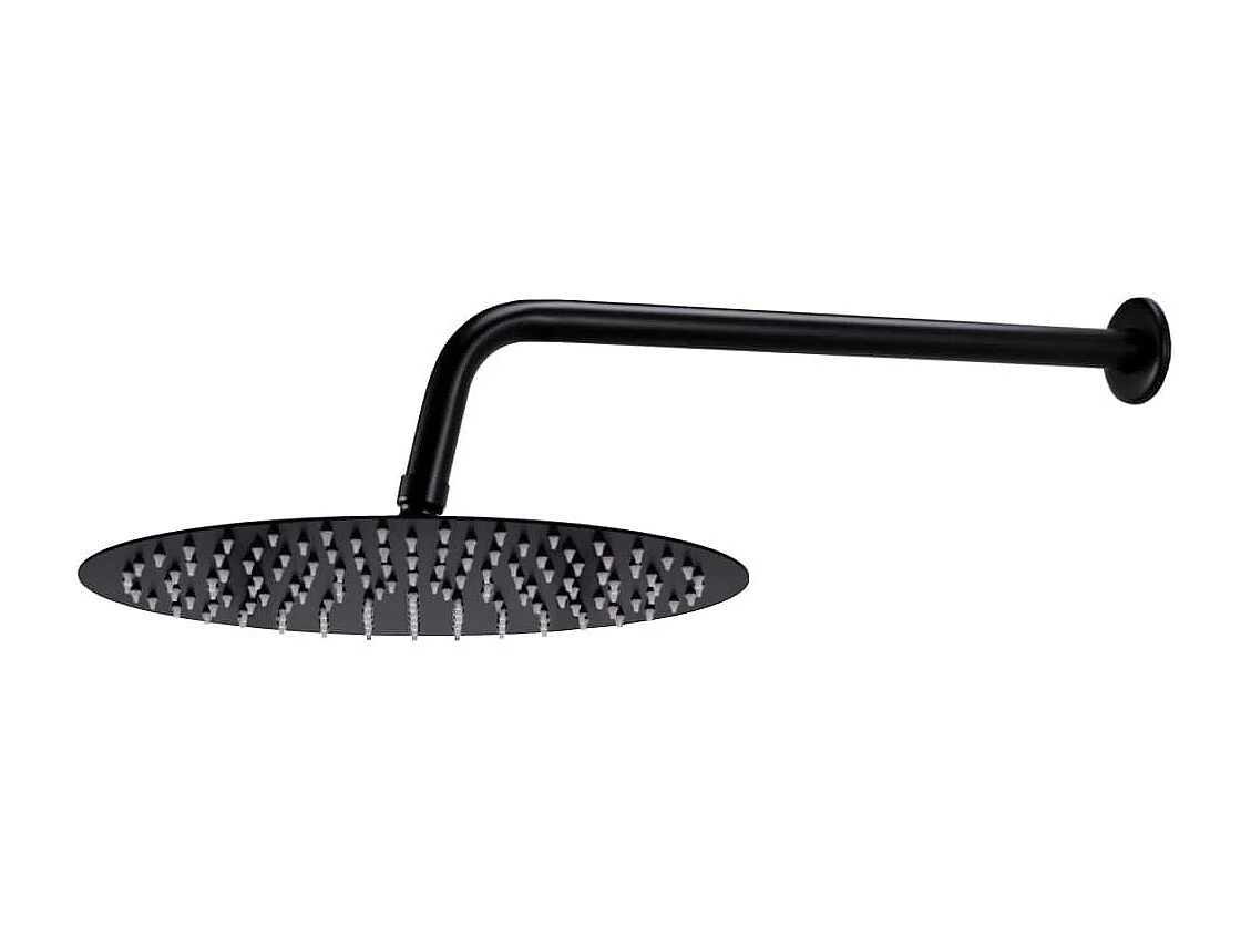 Set completo sistema doccia soffione in acciaio inox nero 02_0003109