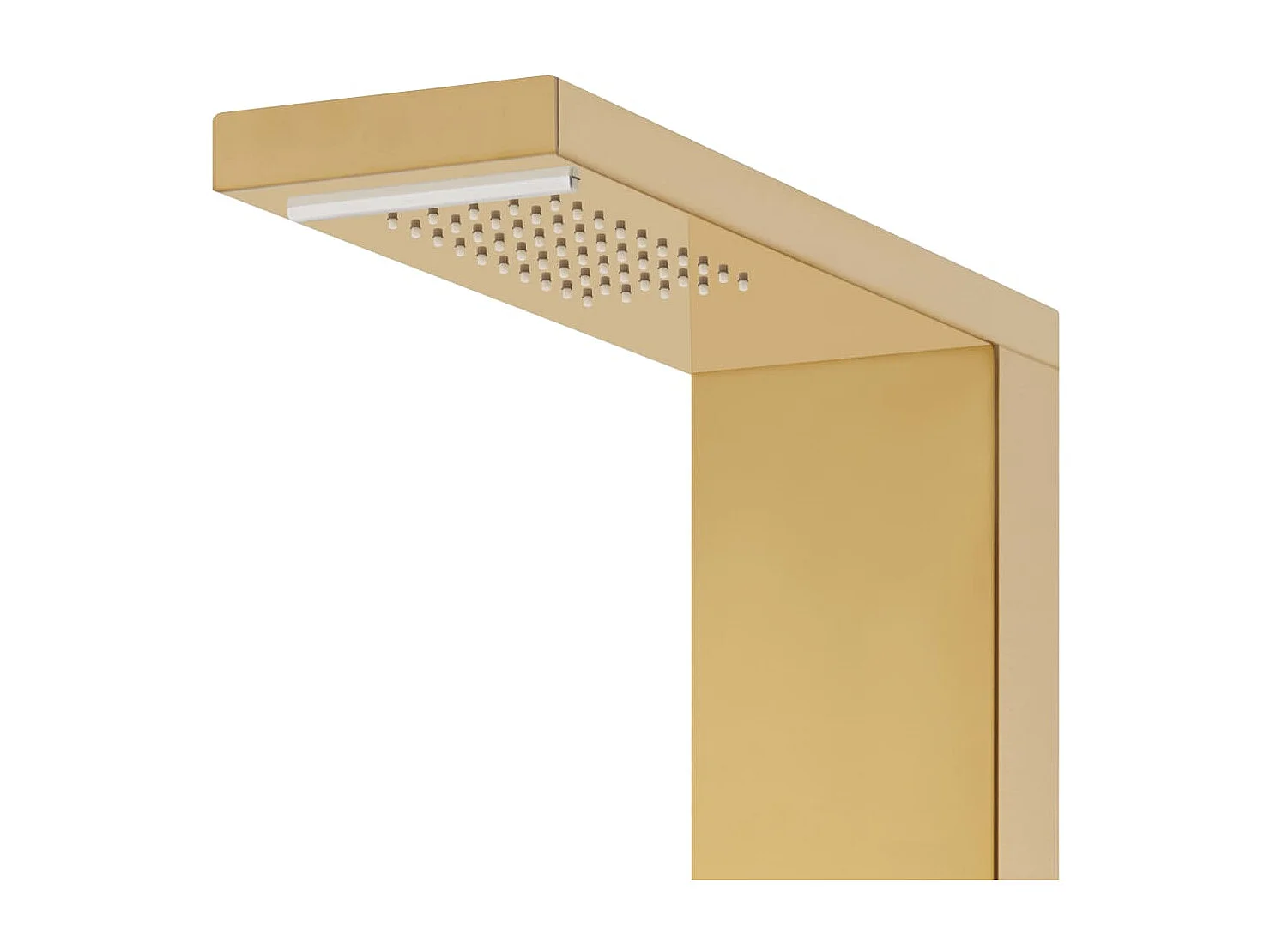 Sistema de panel de ducha para baño acero inoxidable 130 cm dorado 02_0003110