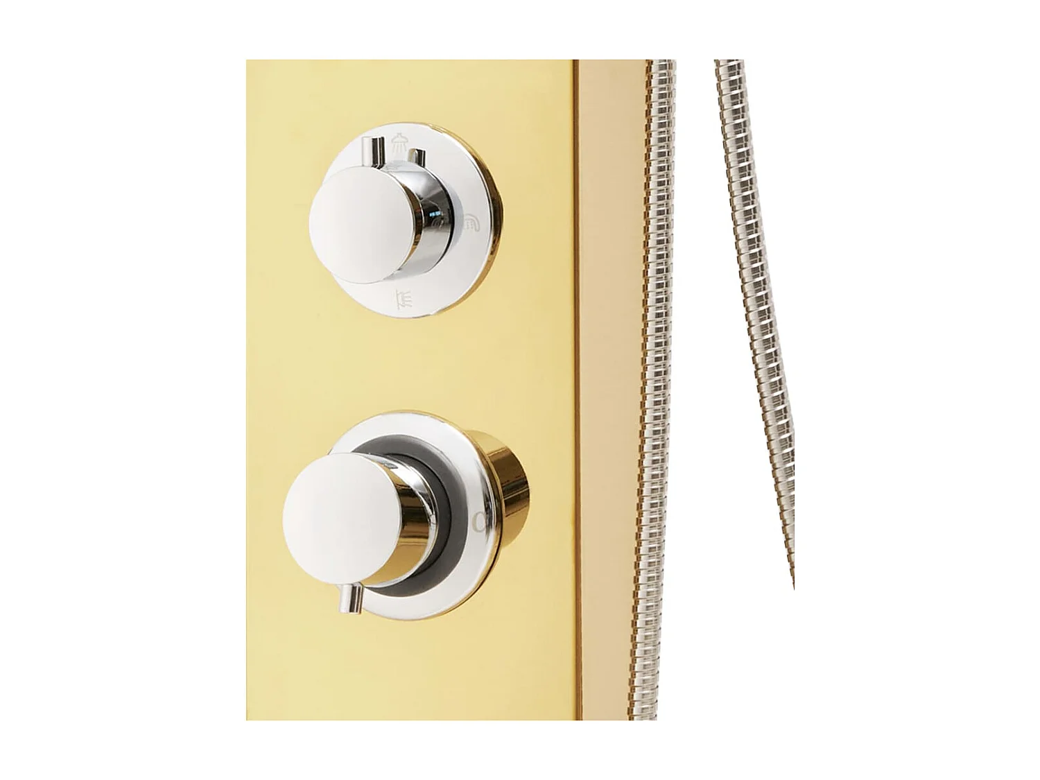 Sistema de panel de ducha para baño acero inoxidable 130 cm dorado 02_0003110