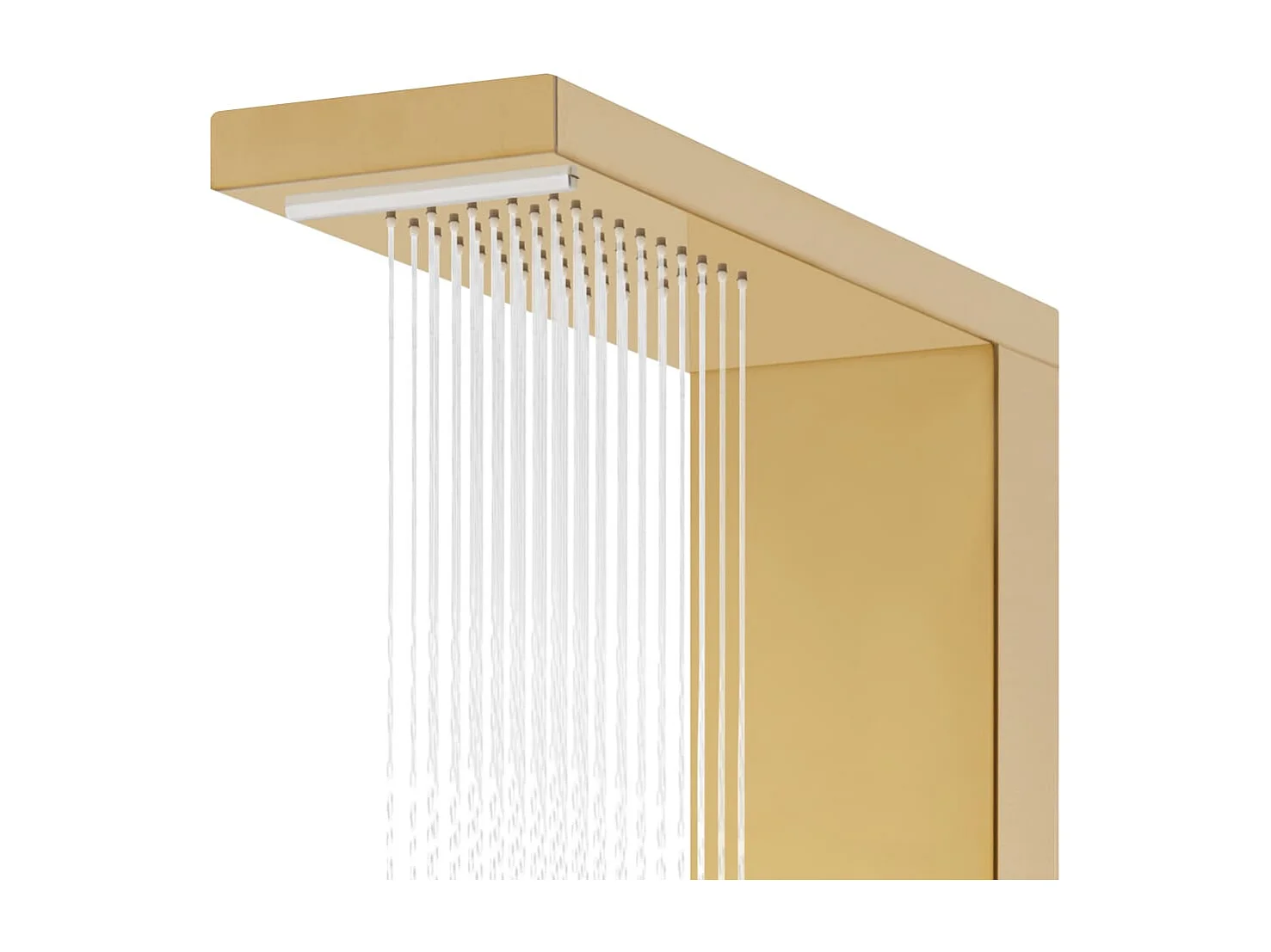 Sistema de ducha de baño en acero inoxidable 130 cm acabado dorado 02_0003110