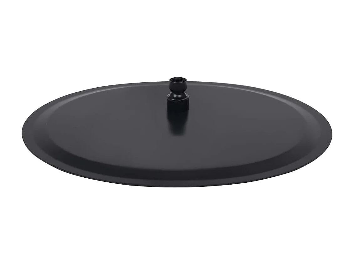 Alcachofa de ducha tipo lluvia Rociador Alcachofa de ducha Alcachofa de ducha de mano Accesorio de baño Acero inoxidable 40 cm Redondo Negro 02_0002075