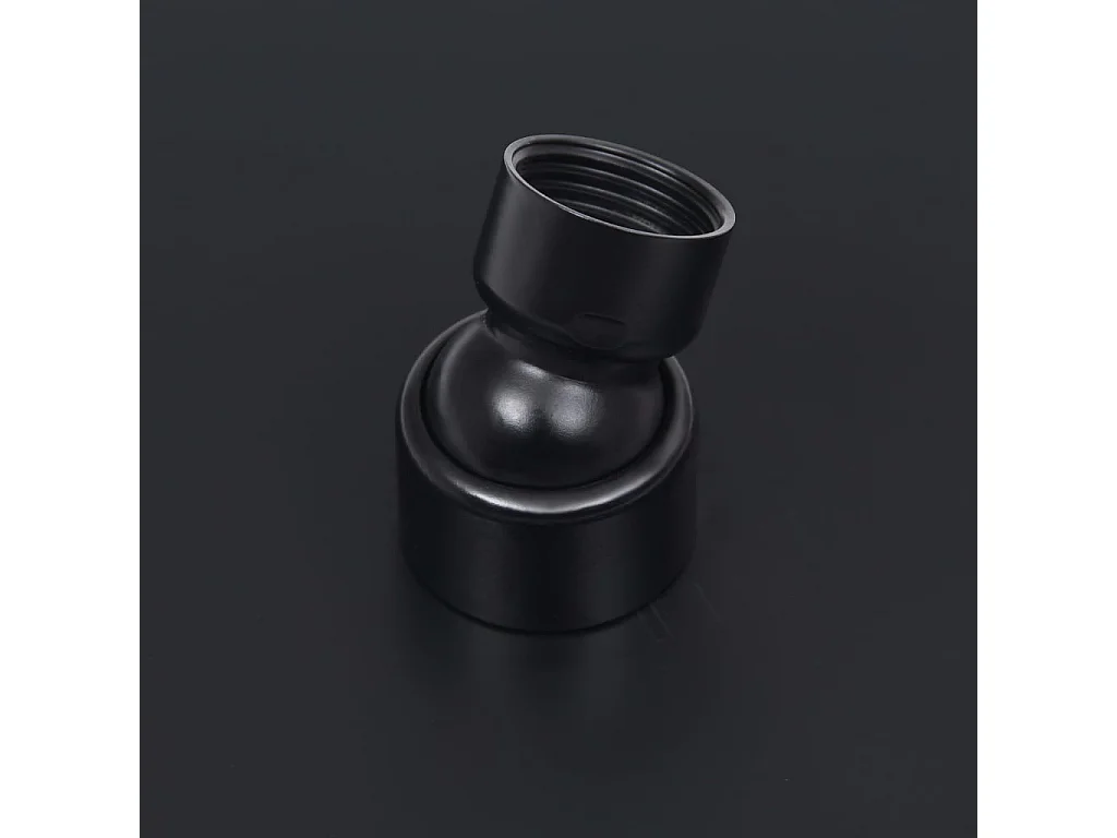 Soffione doccia a pioggia Soffione doccia Soffione doccia a mano Accessorio per il bagno Acciaio inossidabile 40 cm Rotondo Nero 02_0002075