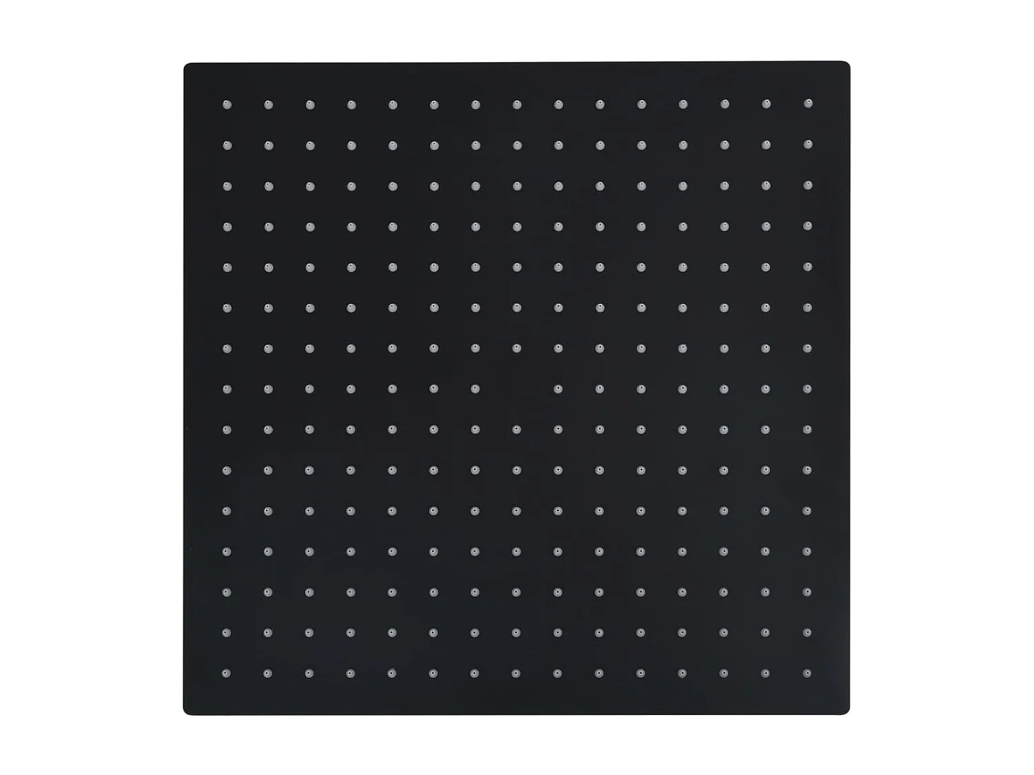 Soffione doccia a pioggia Soffione doccia Soffione doccia a mano Accessorio per il bagno Acciaio inossidabile 40 x 40 cm Quadrato Nero 02_0002080