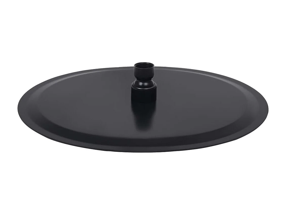 Alcachofa de ducha tipo lluvia Rociador Alcachofa de ducha Alcachofa de ducha de mano Accesorio de baño Acero inoxidable 30 cm Redondo Negro 02_0002074