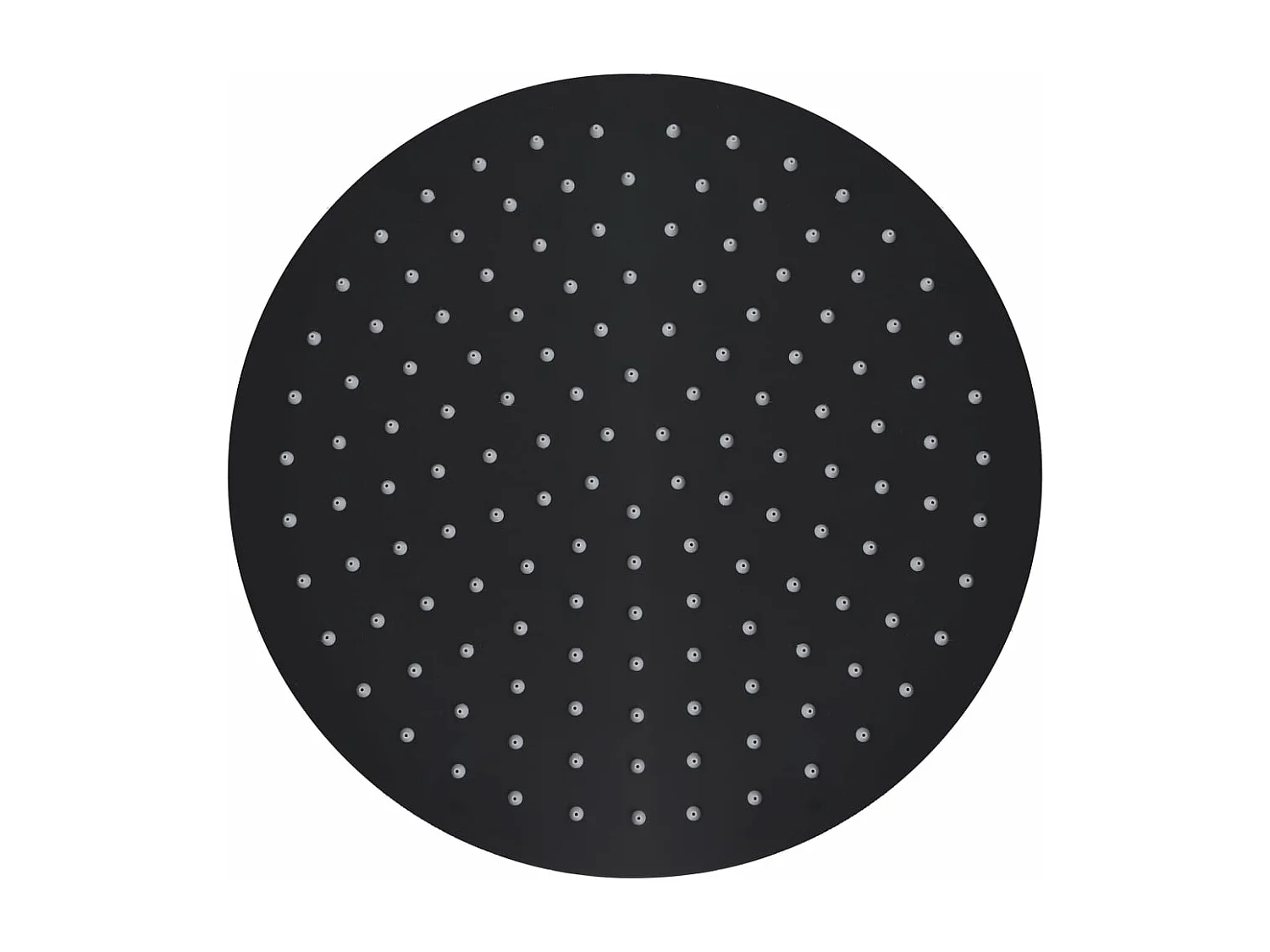 Soffione doccia a pioggia Soffione doccia Soffione doccia a mano Accessorio per il bagno Acciaio inossidabile 30 cm Rotondo Nero 02_0002074