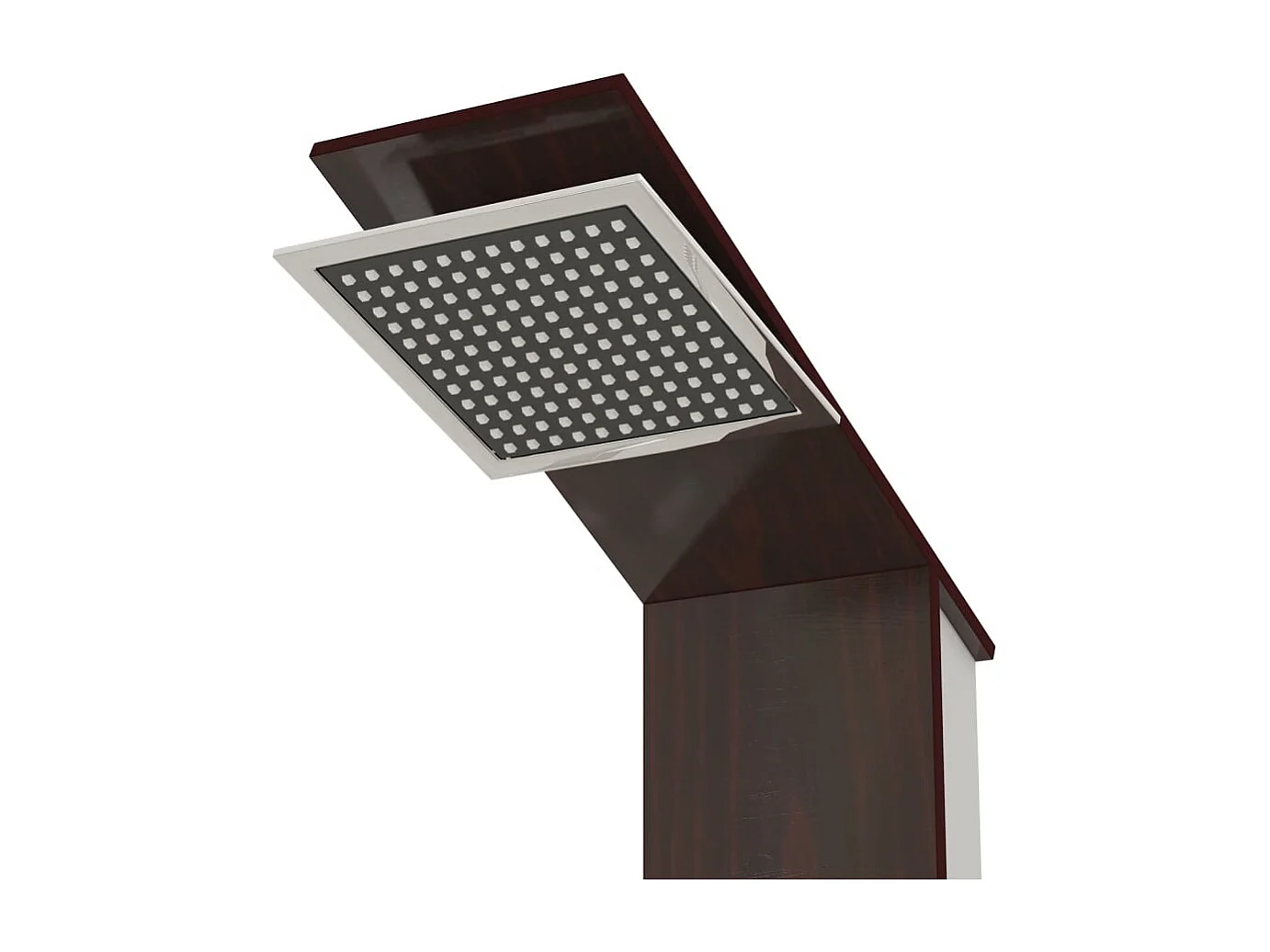 Sistema di pannelli doccia in vetro per bagno interno 127 cm marrone 02_0003122