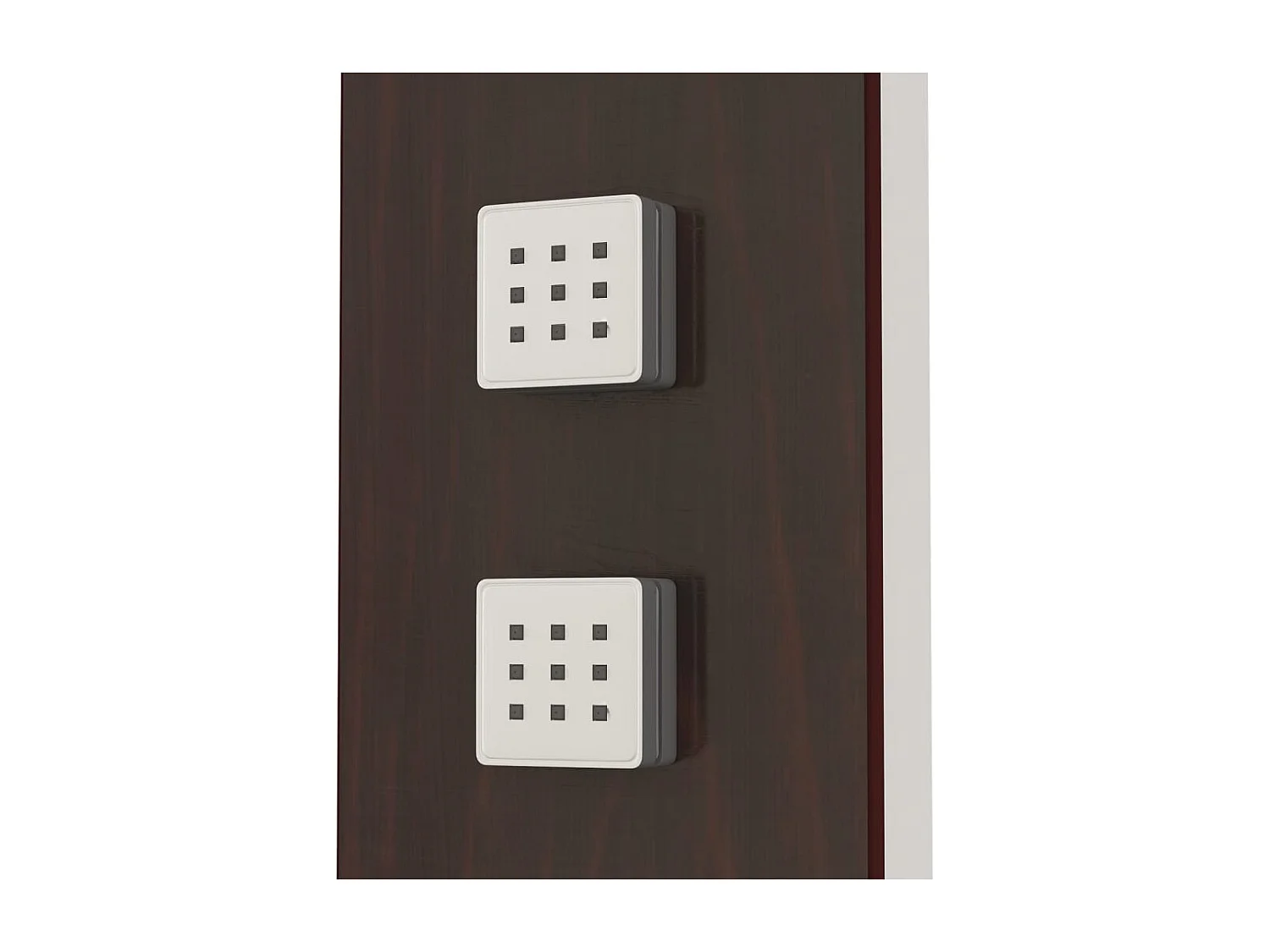 Sistema de ducha de cristal para baño interior marrón de 127 cm 02_0003122