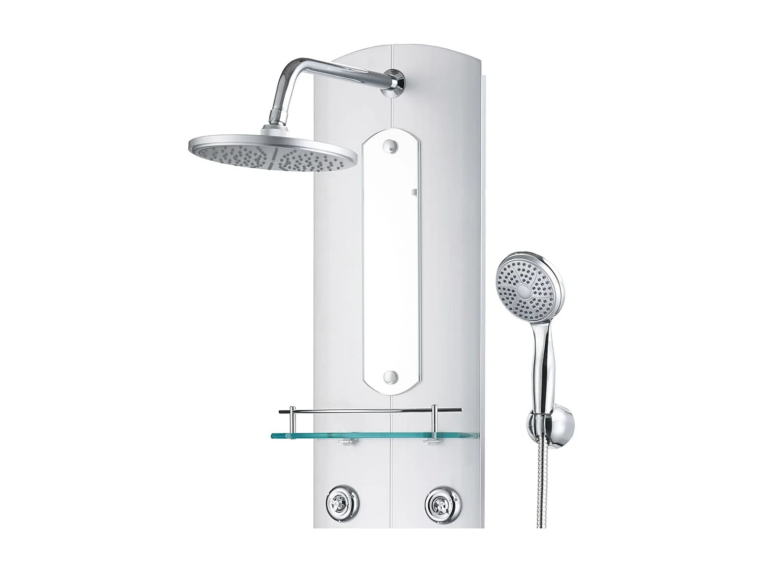 Panel de ducha rociador grifo plástico acero inoxidable 110 cm 02_0003429