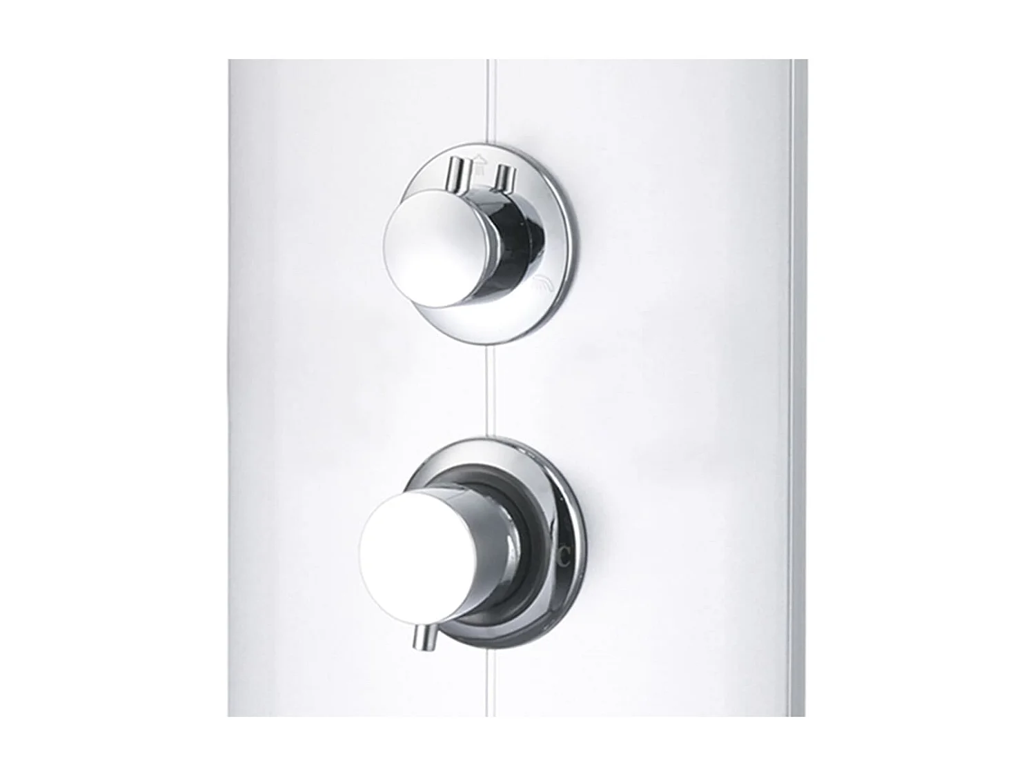 Panel de ducha rociador grifo plástico acero inoxidable 110 cm 02_0003429