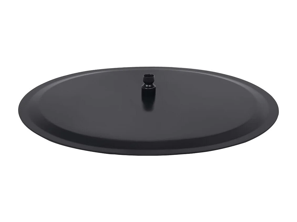 Alcachofa de ducha tipo lluvia Rociador Alcachofa de ducha Alcachofa de ducha de mano Accesorio de baño Acero inoxidable 50 cm Redondo Negro 02_0002076