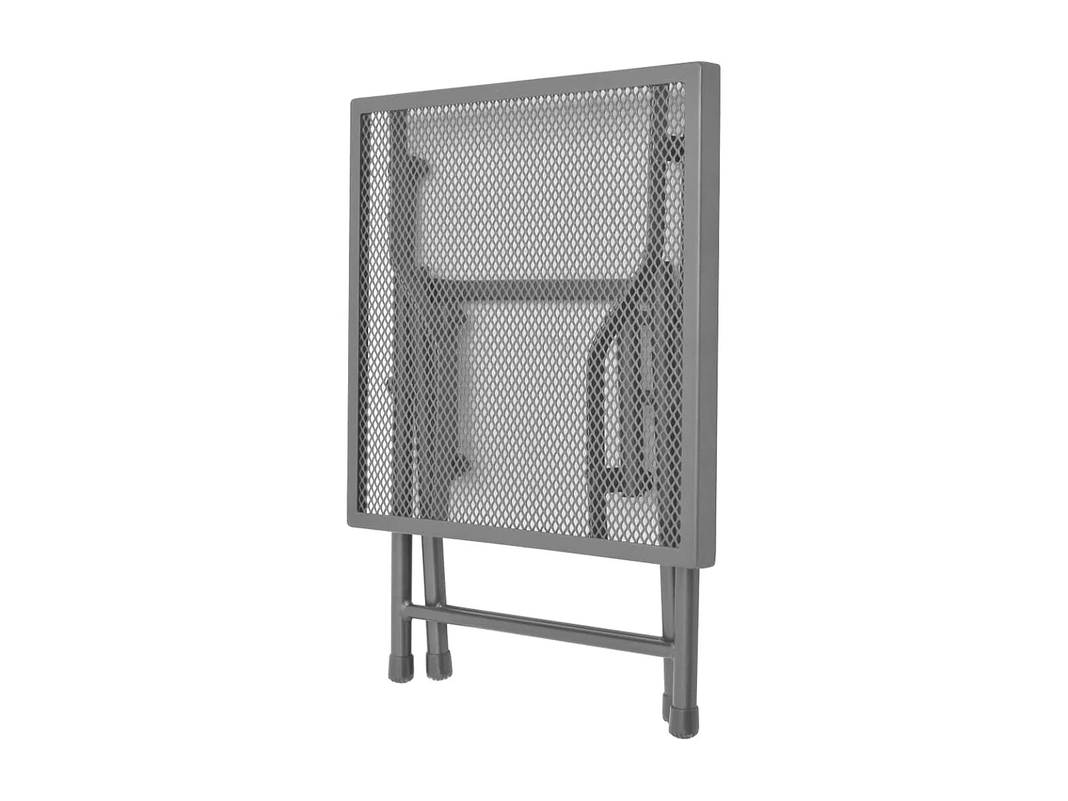 Conjunto de 2 espreguiçadeiras espreguiçadeira para banhos de sol jardim cama terraço móveis de exterior com mesa de aço antracite 02_0012071