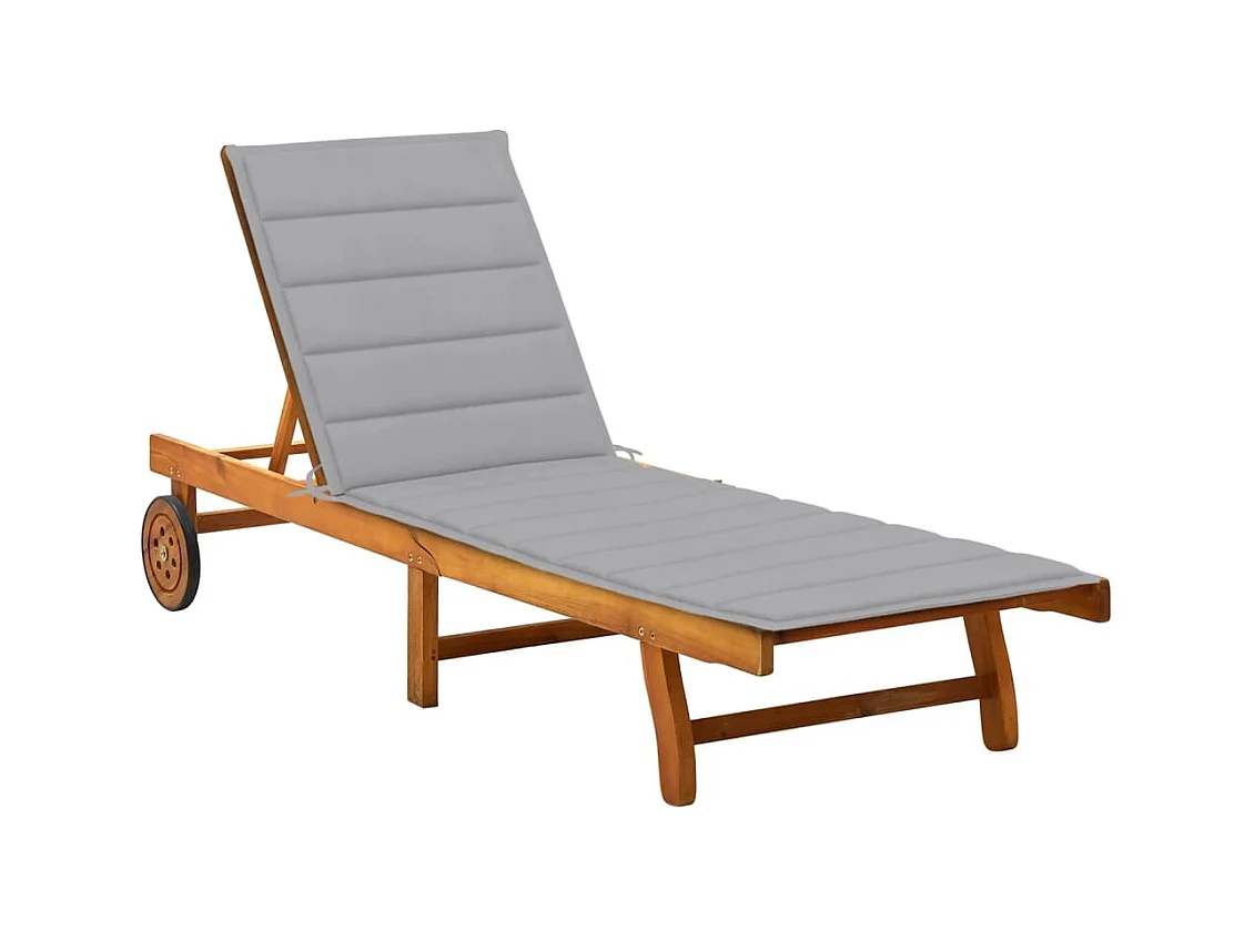 Transat chaise longue bain bois marron 200 x 59 x 30 cm 02_0012409
