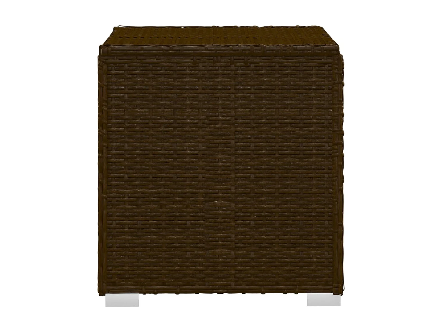 Transat chaise longue bain résine marron 195 x 60 x 31 cm 02_0012927