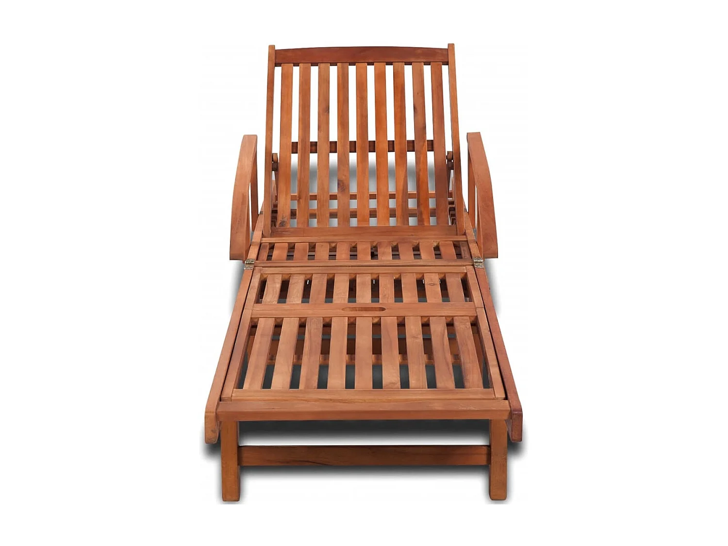 Transat chaise longue bain bois marron 200 x 68 x 30 cm 02_0012700