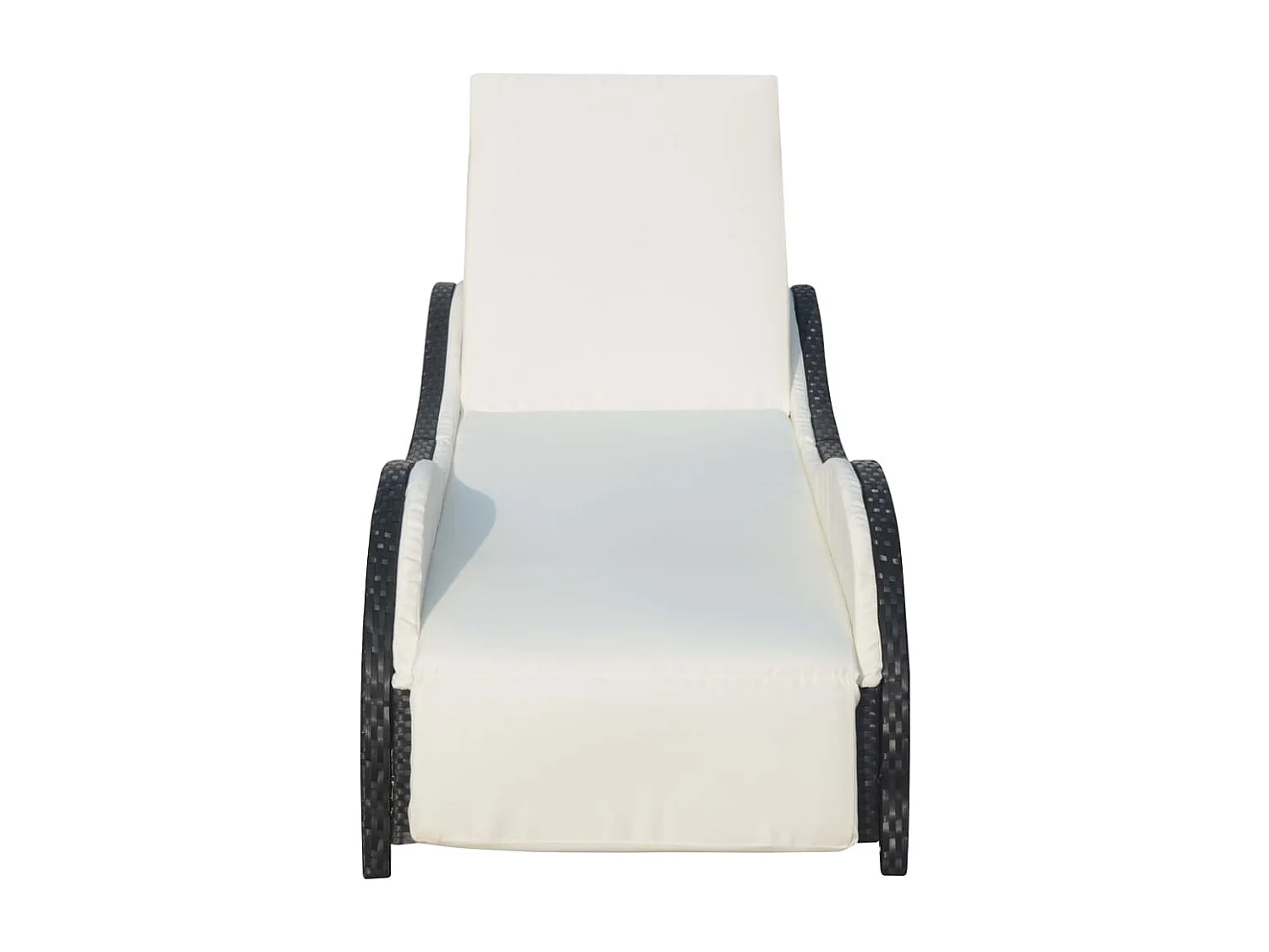 Transat chaise longue bain résine noire 200 x 73 x 45 cm 02_0012526