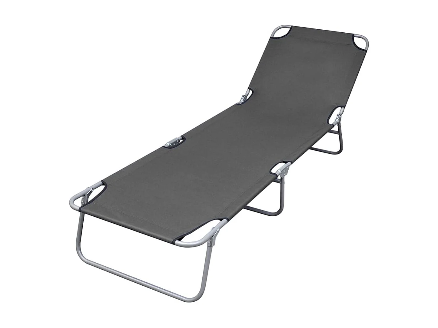 Transat chaise longue bain grise 189 x 58 x 27 cm 02_0012860