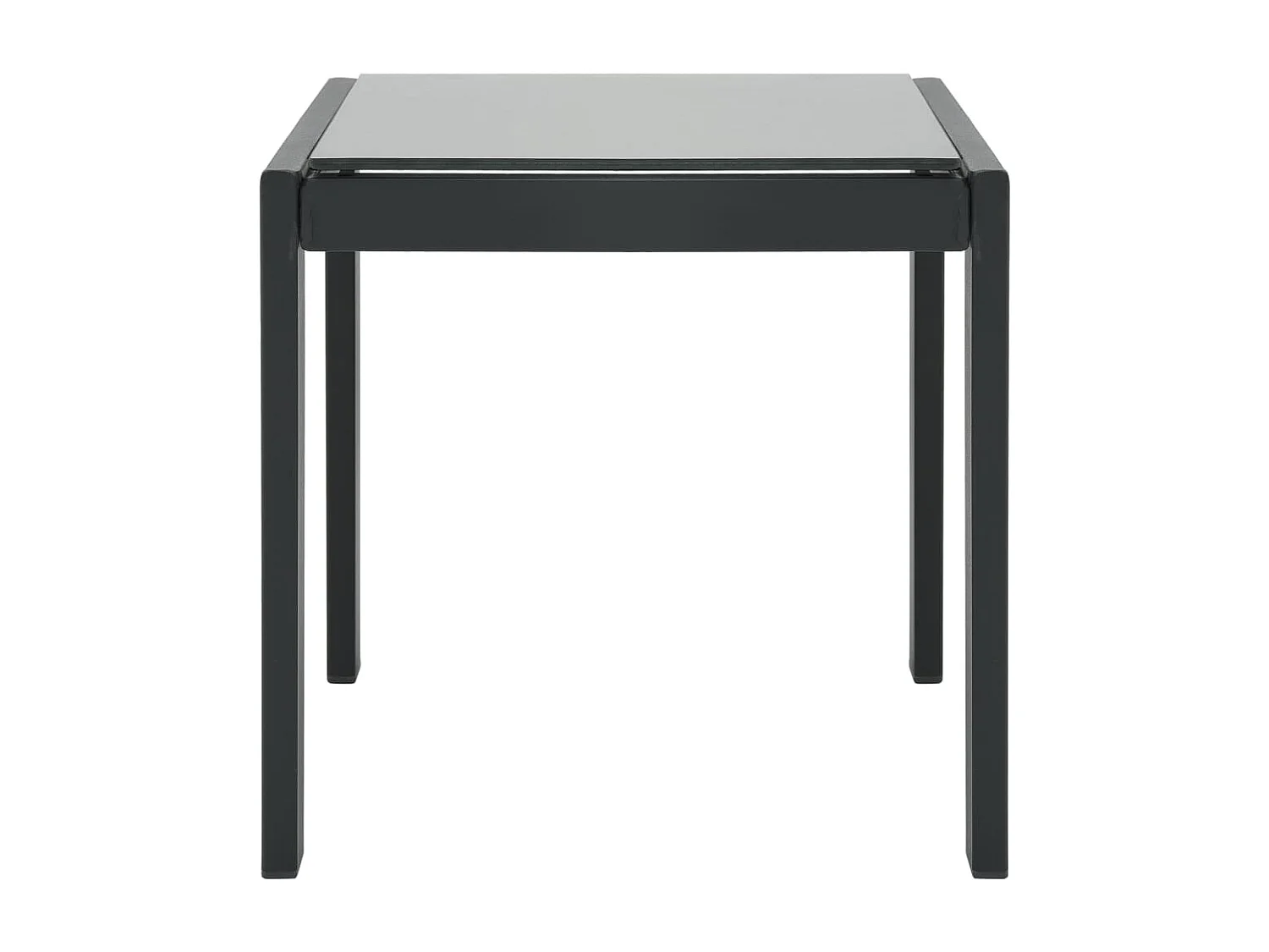 Conjunto de 2 espreguiçadeiras espreguiçadeira para banhos de sol jardim cama terraço mobiliário de exterior com textilene e mesa de aço 02_0012136