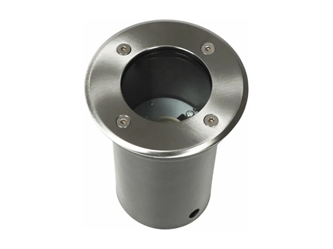 Conjunto de 3 holofotes redondos embutidos para exterior decoração de iluminação em aço inoxidável 2402035