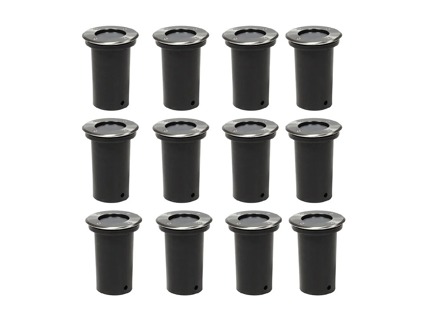 Conjunto de 12 lâmpadas embutidas redondas decoração de iluminação 2402091