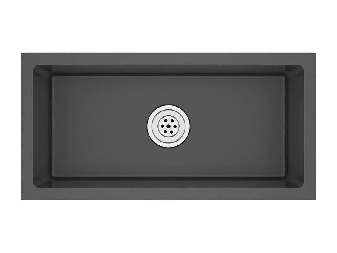 Evier de cuisine fait argenté 60 x 30 x 20 cm 02_0002456