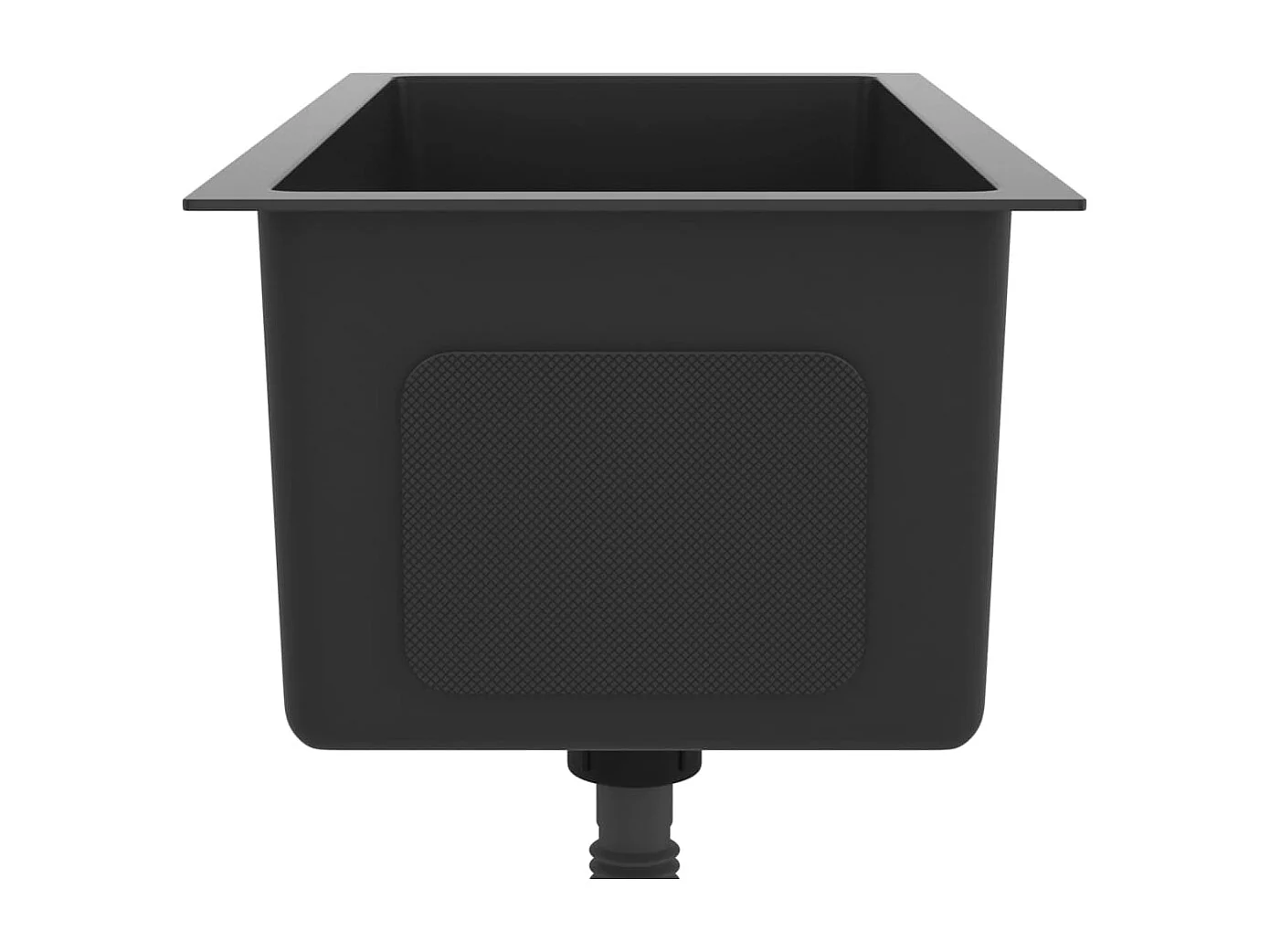 Pia de cozinha feita à mão interior de casa pia de banheiro preta 60 x 30 cm aço inoxidável 02_0002456