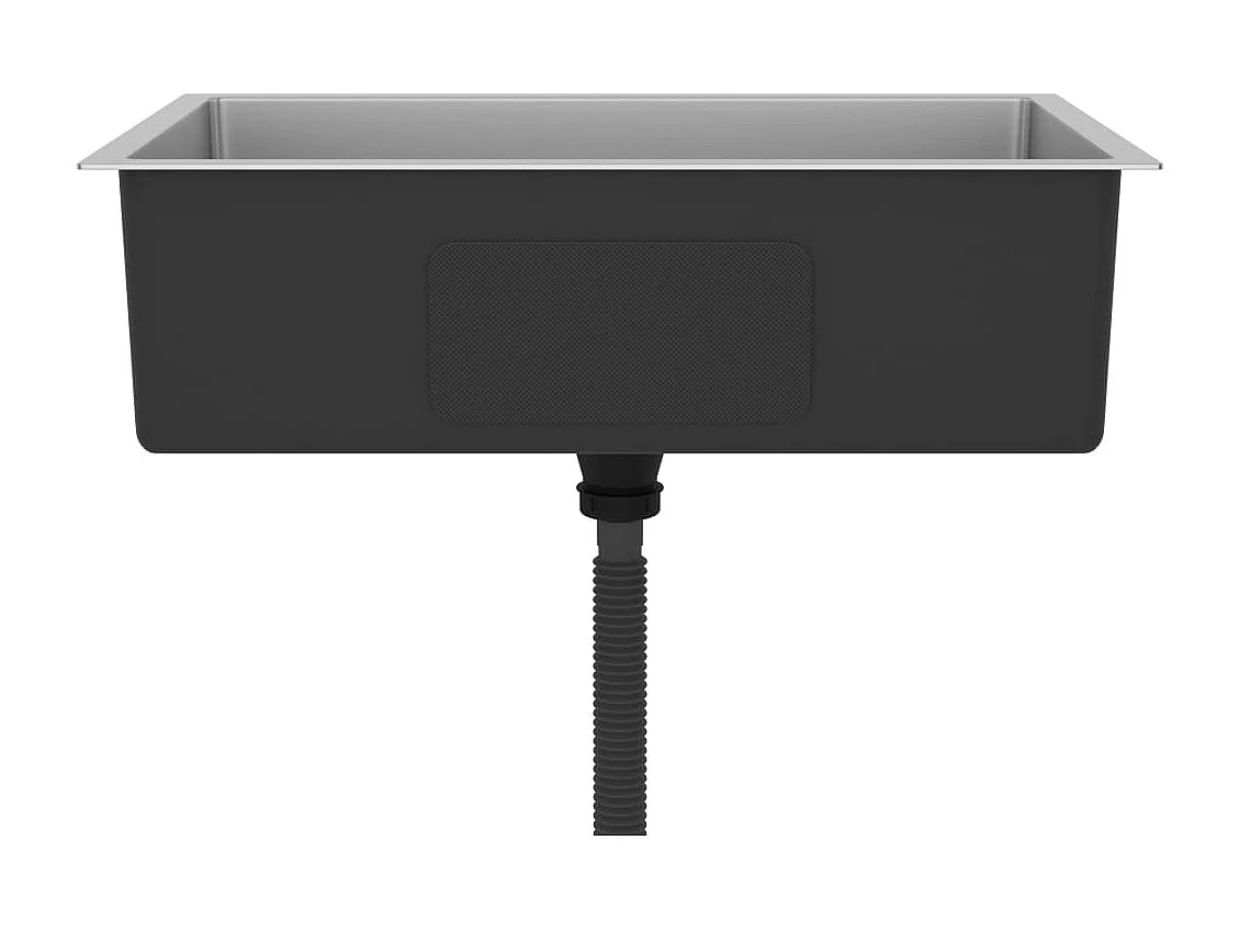 Pia de cozinha artesanal para casa interior pia de banheiro 70 x 44 cm aço inoxidável prata 02_0002467